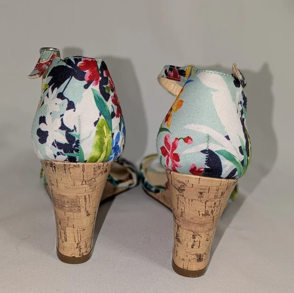 Unisa Vibrant Floral Heeled Sandals - Picture 4 of 4